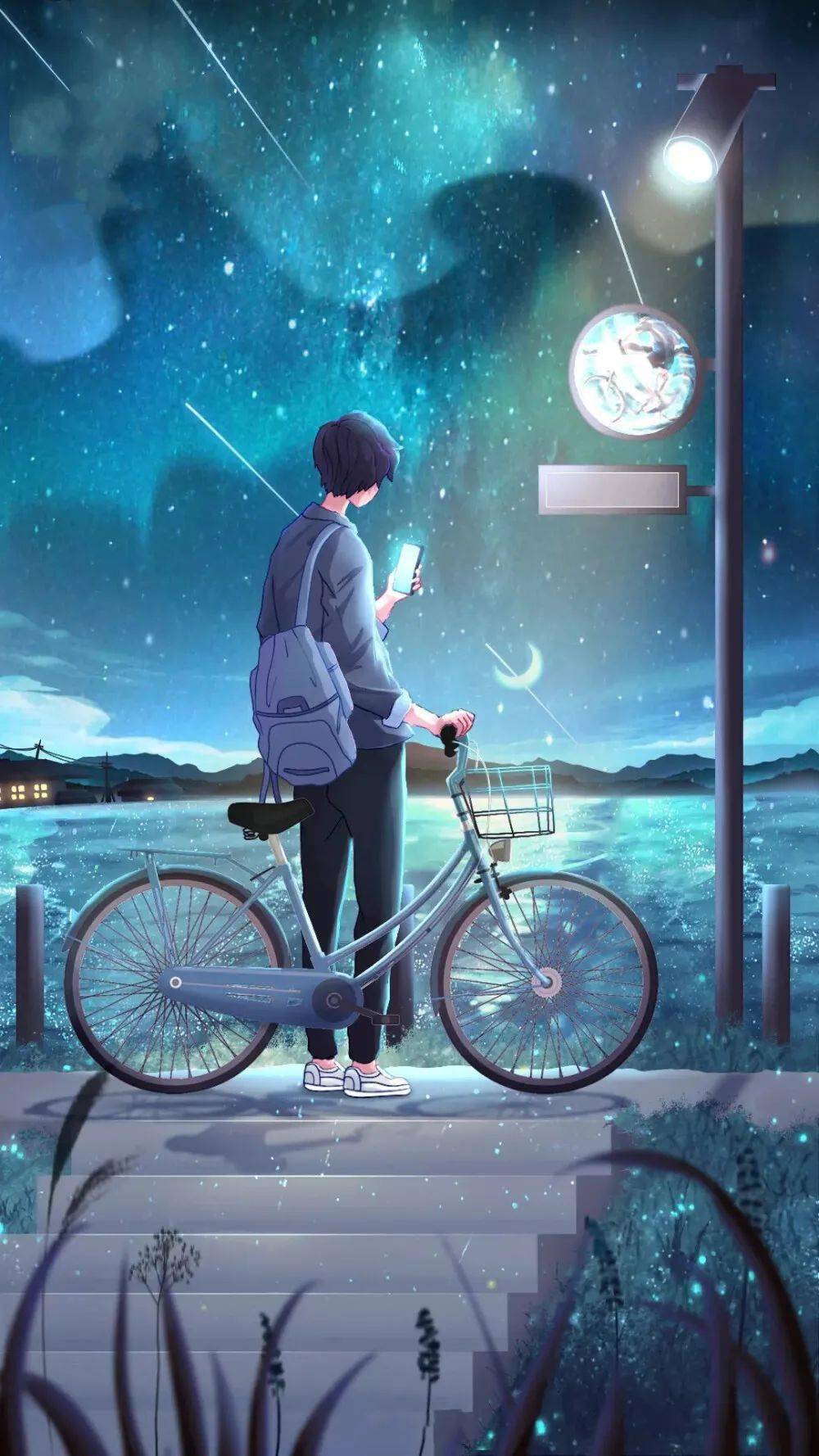 精选情侣壁纸唯美动漫星空风景天空