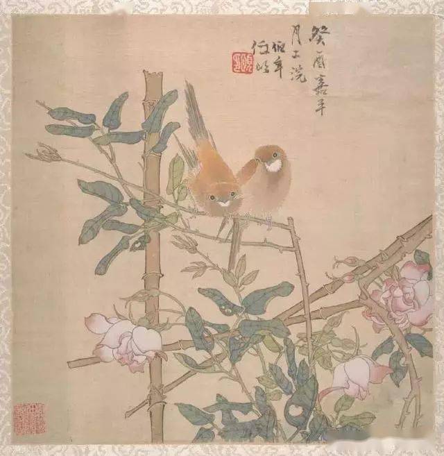 燕雀翠鸣:任伯年笔下的灵动小鸟