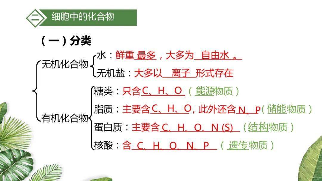 高考|考生必看！附电子版~2021高考一轮| 细胞机器分子组成专题及近三年高考真题压轴练