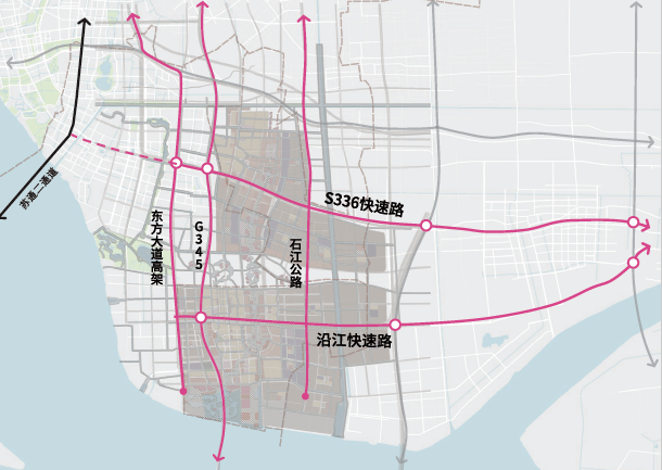 对内,主城干道东方大道高架直通南通市区,规划快线直达南通西站,星湖