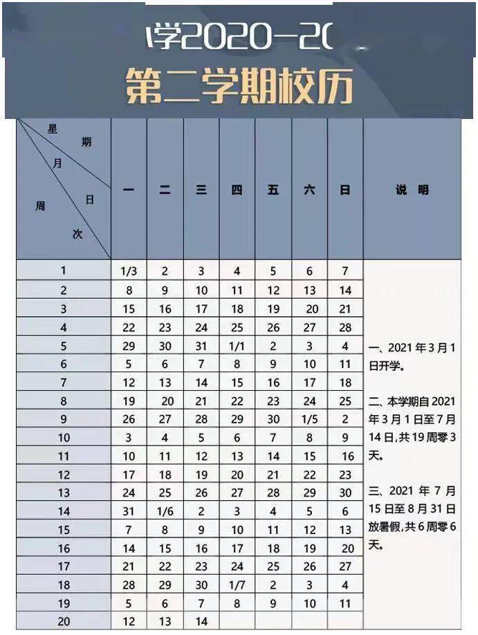 重磅整理北京市中小学生20202021年度期末安排及校历快点击进来收藏