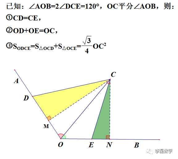 初中几何对角互补模型类型一60120