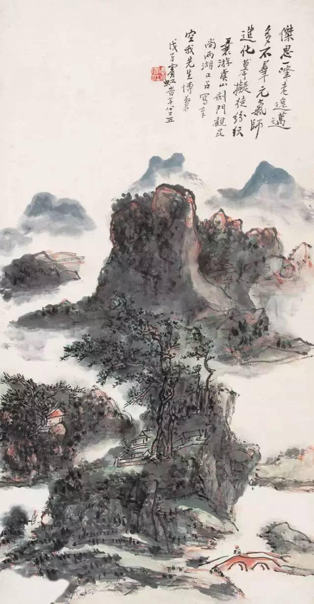 黄宾虹最美的山水画60幅，浑厚华滋，意境深邃，赏心悦目！