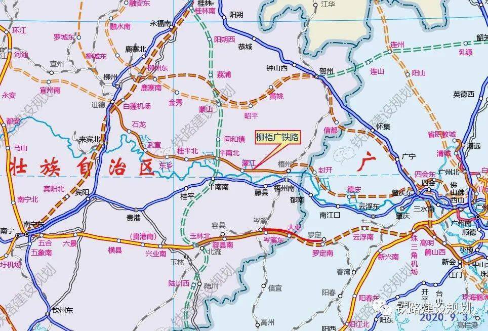 头条历经103年柳梧铁路定于下月开工建设途经藤县设蒙江站