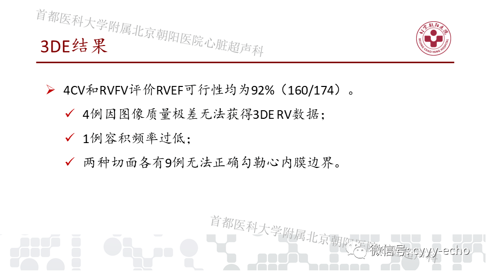 全自动三维超声心动图评价右室射血分数的预后价值右室为主切面和心尖