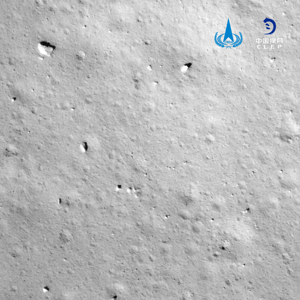 嫦娥|嫦娥五号探测器传回月球着陆区域影像图