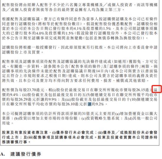 小米发布澄清公告:配股价“折让9.4%”写成“溢