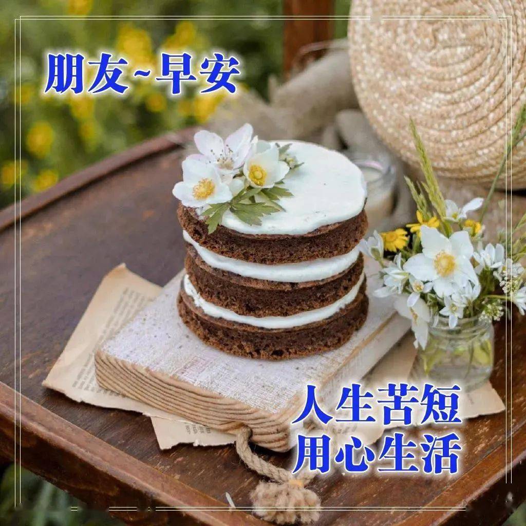 8张不用打字聊天的早安问候图片鲜花带祝福语 创意好看的冬日早上好