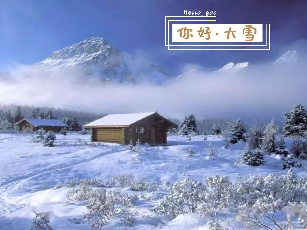 今日大雪人间至此雪盛时愿君安康