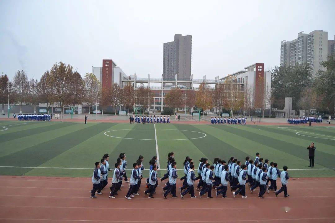 濮阳市第七中学举行课间操展示活动