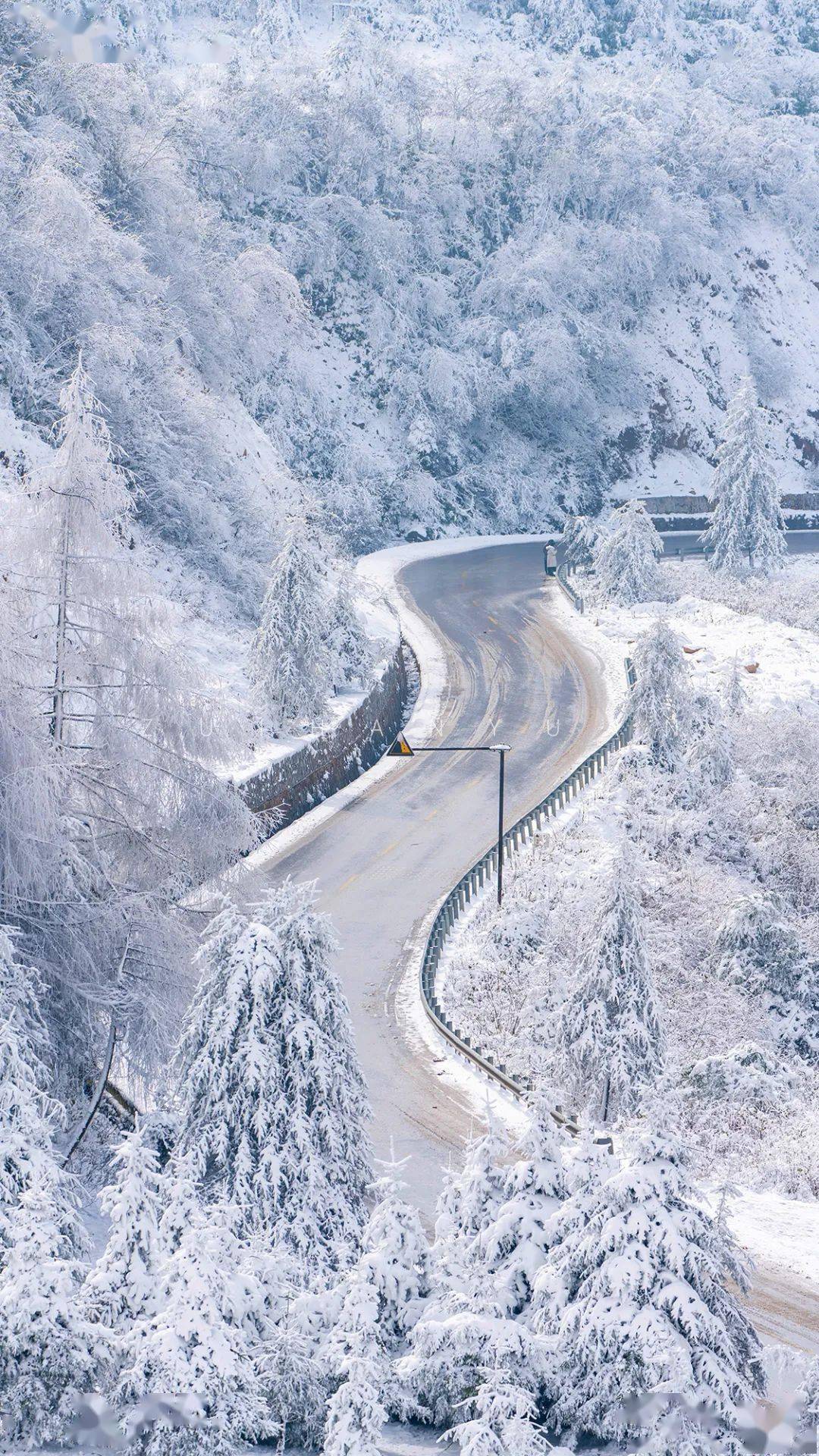 美图等一个人陪我去看雪裹雾锁泥巴山