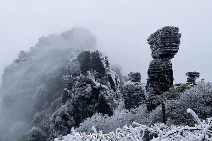 冬天梵净山 雪景美翻天