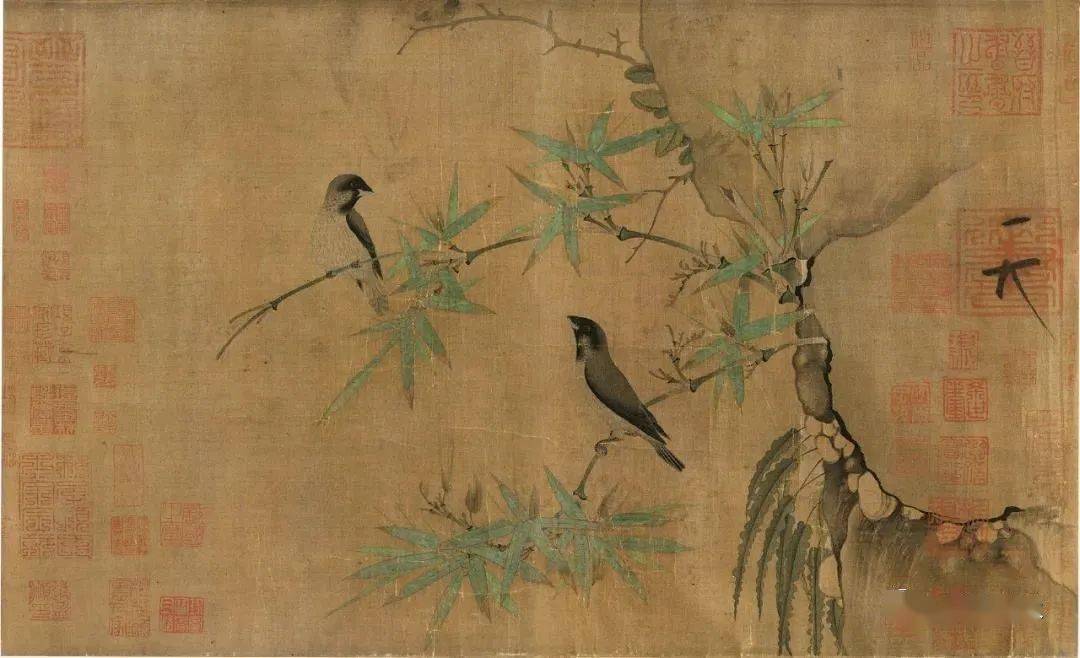 竹禽图历代名画汇·宋代花鸟 国画花鸟鉴赏临摹限时特价230返回搜狐