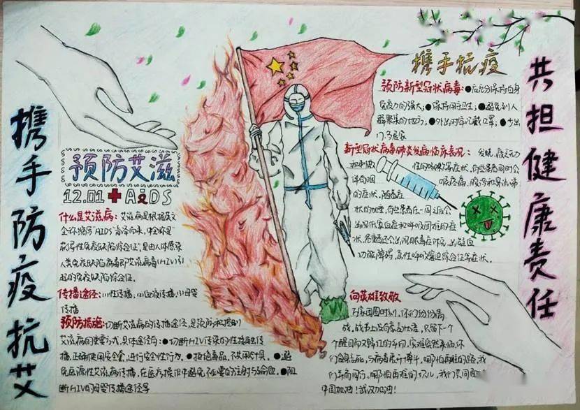 投票携手防疫抗艾共担健康责任手抄报评选