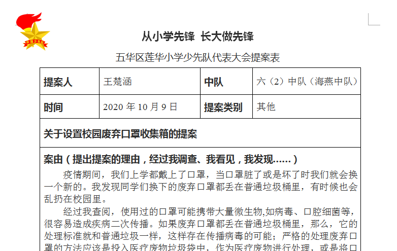 队员们最想了解的红领巾小提案来啦