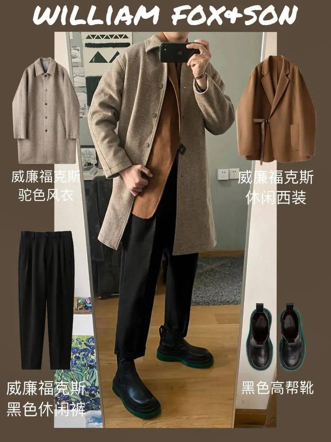 九套170男生冬季叠穿圣诞穿搭