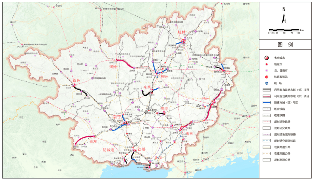 玉林-北流-容县要规划一条铁路!将这样建