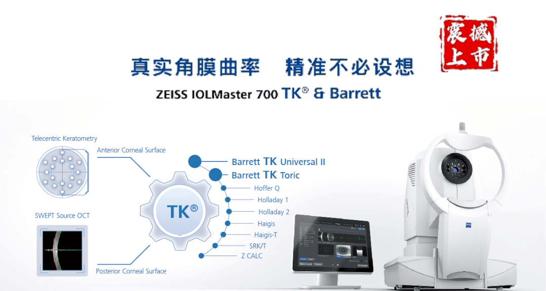 重磅| 蔡司iolmaster 700 tk &barrett 震撼上市