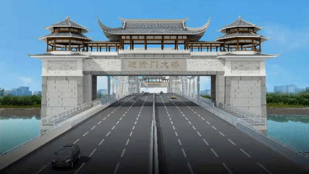 揭阳进贤门景观大桥项目路线全长1.6725公里,桥梁长度为1178.
