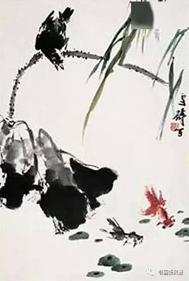 花鸟大师王雪涛笔下的鱼