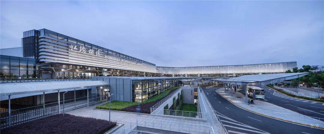 建筑上海虹桥机场t1航站楼改造及交通中心工程