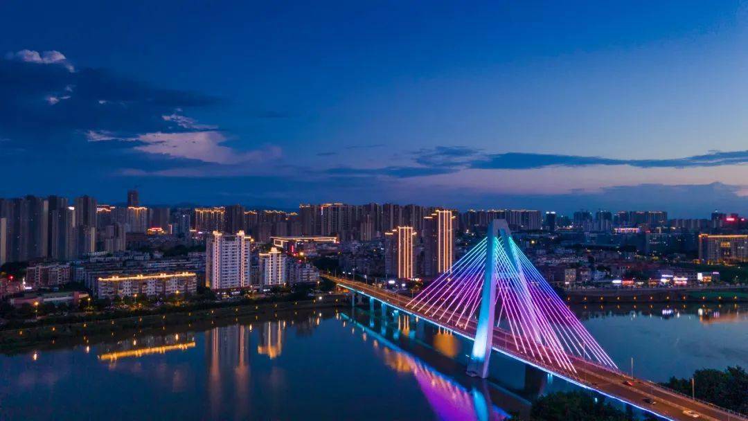 太美了航拍2020的赣州城市夜景美轮美奂