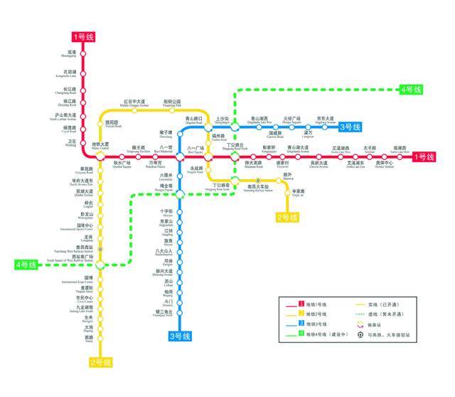 南昌地铁3号线线路主要走向为    :银三角北站→斗门站→柏岗站→沥山