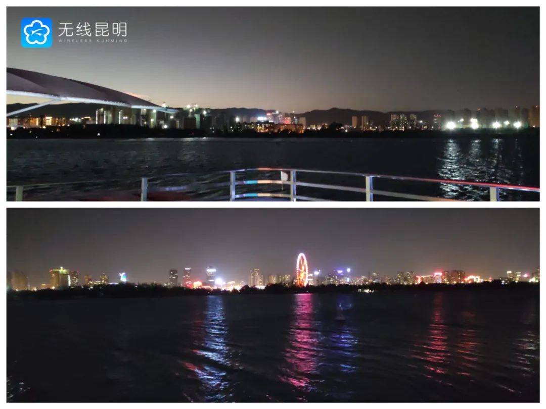 滇池草海恢复夜游往返16公里饱览夜昆明美景