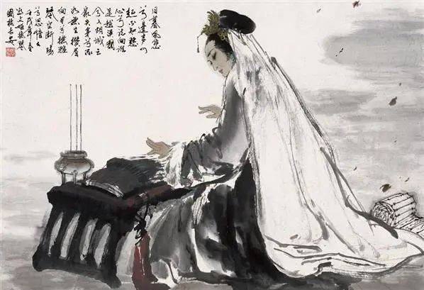 《蔡文姬抚琴图》,王西京