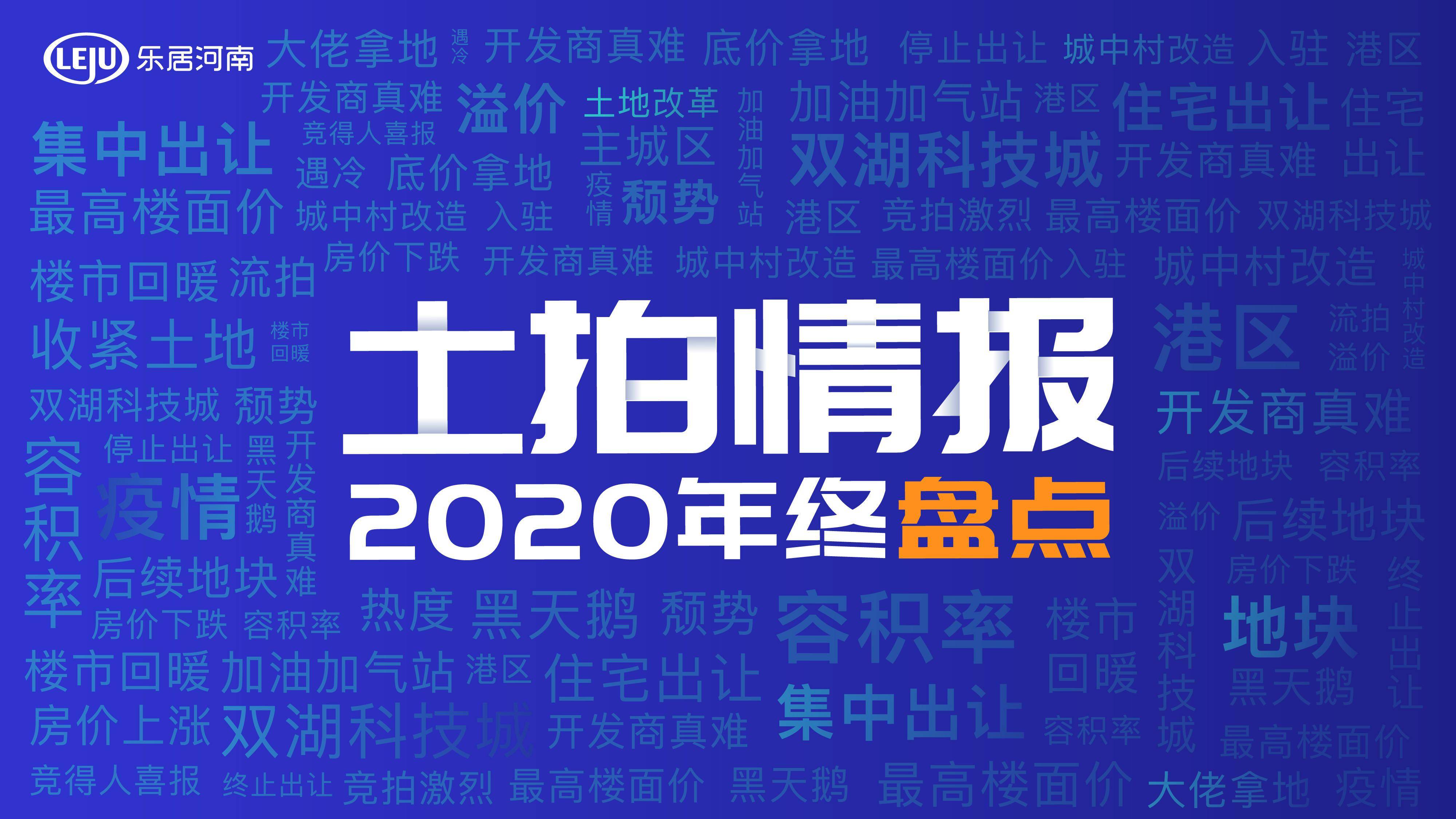 2020郑州主城区年度土拍大盘点酸甜苦辣一盘便知明年能否更好