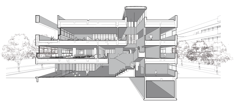 幼儿园剖透视 致正建筑工作室  大正建筑事务所