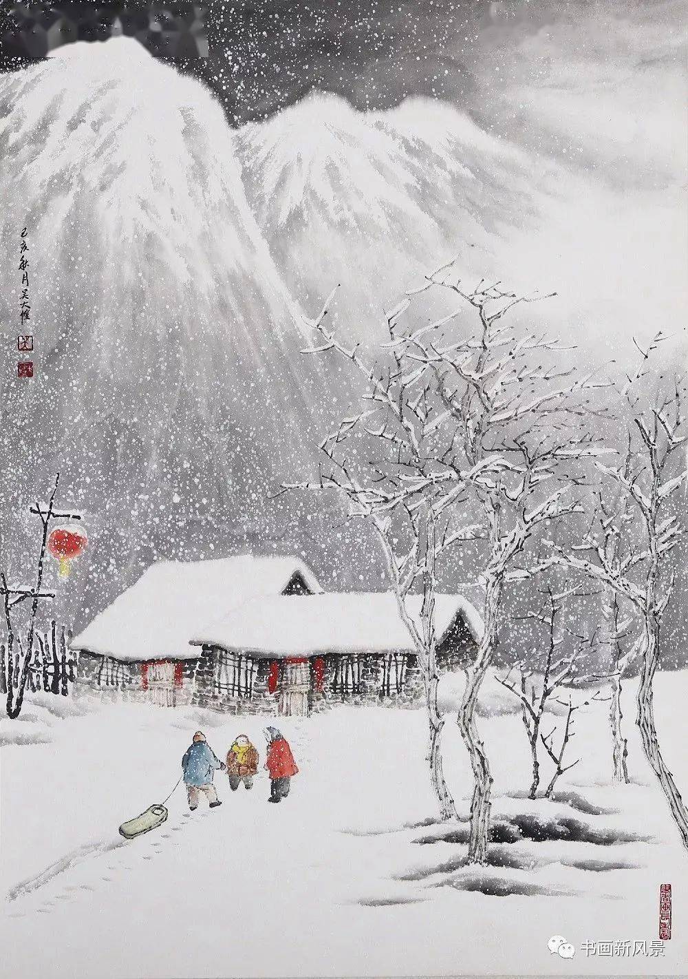 名人名画冬天把最温暖的36幅雪景画送给您