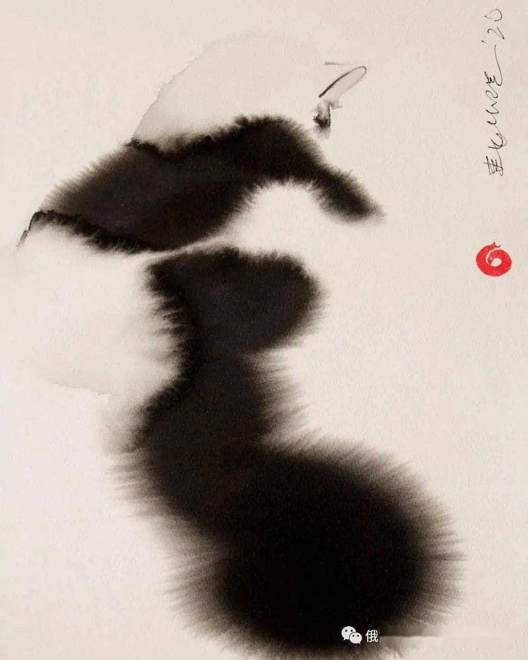 penovac除了动物作品外风景,人物,静物都在逐渐出现在他的画面里最后