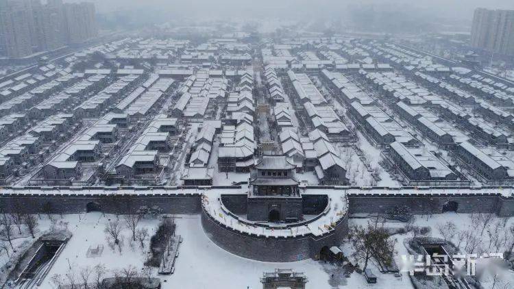 嗨千年古城雪景太好看了吧青岛的雪因为即墨古城而更美