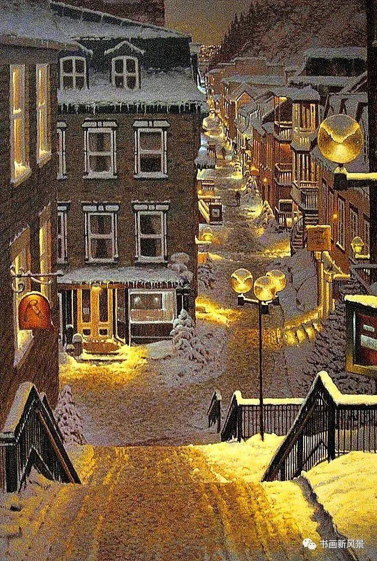 二十幅雪景画,好温馨!