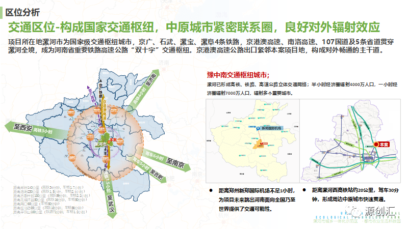 项目所在地漯河市为国家级交通枢纽城市,京广,石武,漯宝,漯阜4条铁路