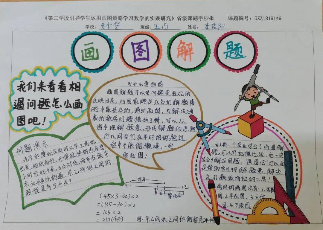我把数学画出来-----东仁堡小学省级课题《第二学段.