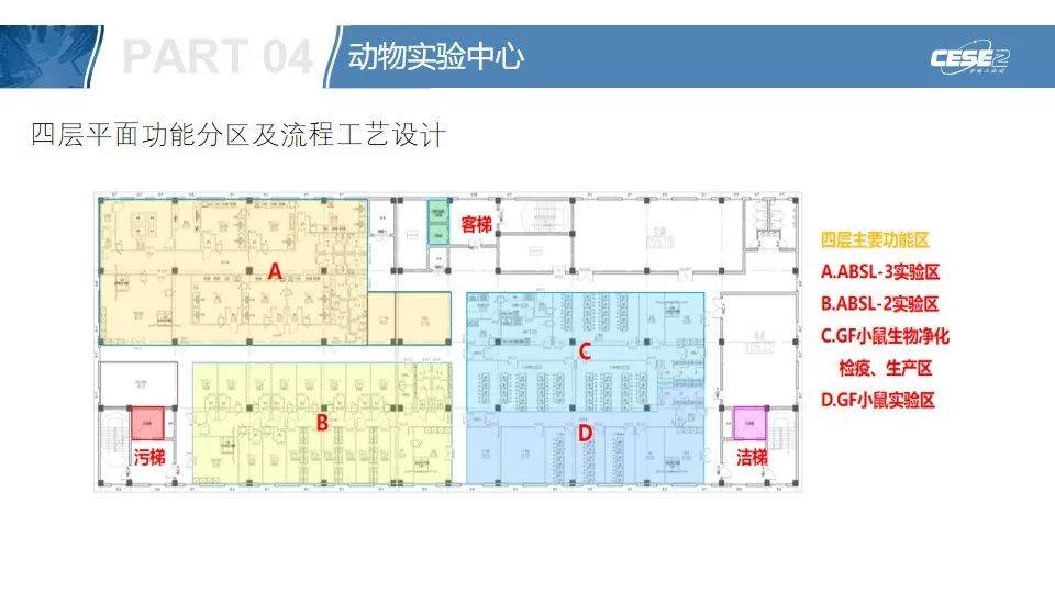 分别对检验科,生殖医学中心和动物实验中心的工艺流程设计和平面规划