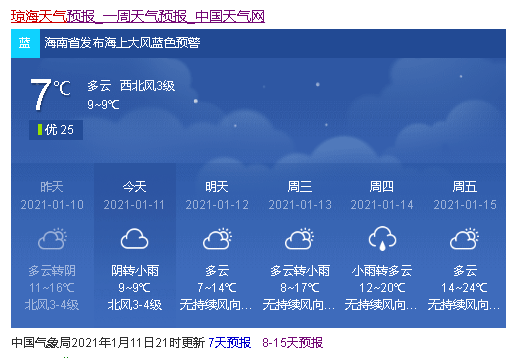 2强冷空气加码发力海南天气没有最低只有更低琼海天气是