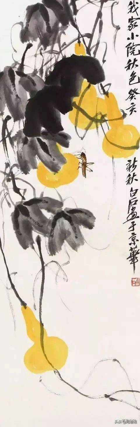 100幅名家中国国画作品葫芦图,祝您福禄双收!
