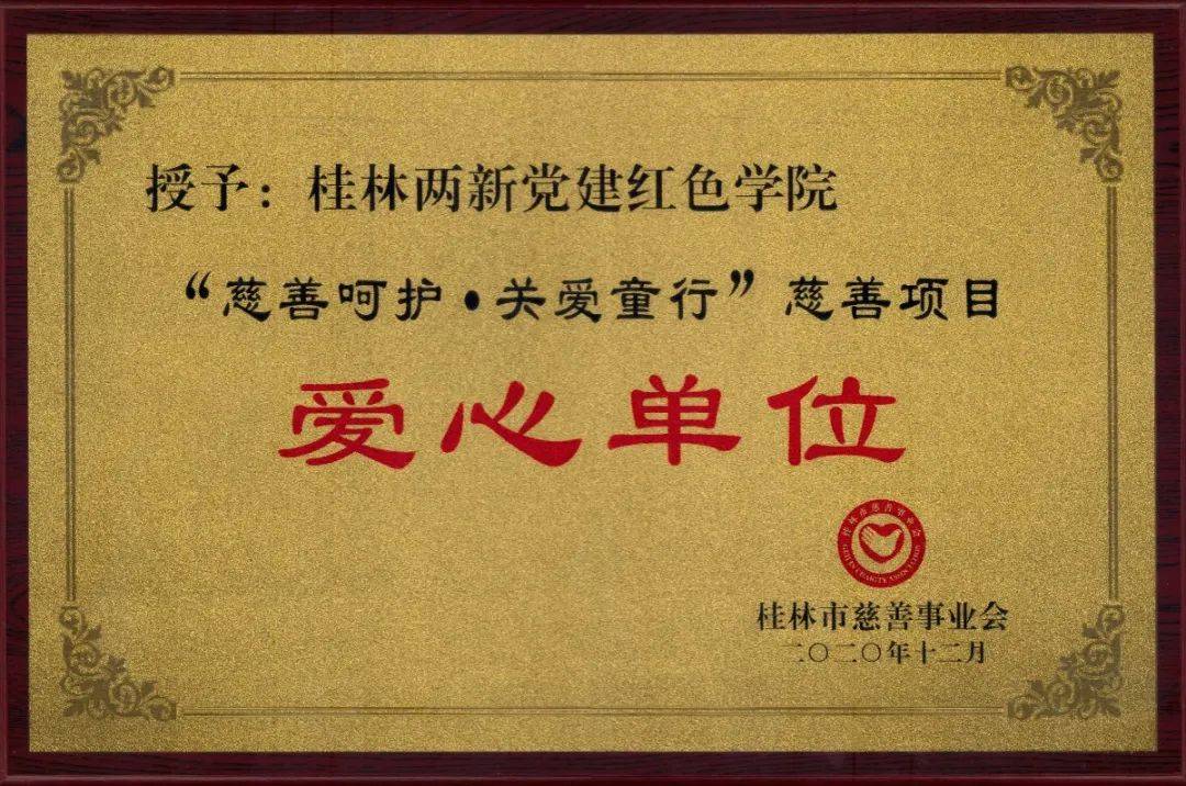 桂林两新党建红色学院被授予慈善项目荣誉称号_手机搜狐网