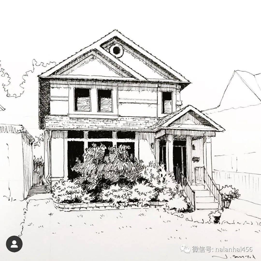 线条流畅驾驭的风景速写,一笔一画体验线性的魅力!