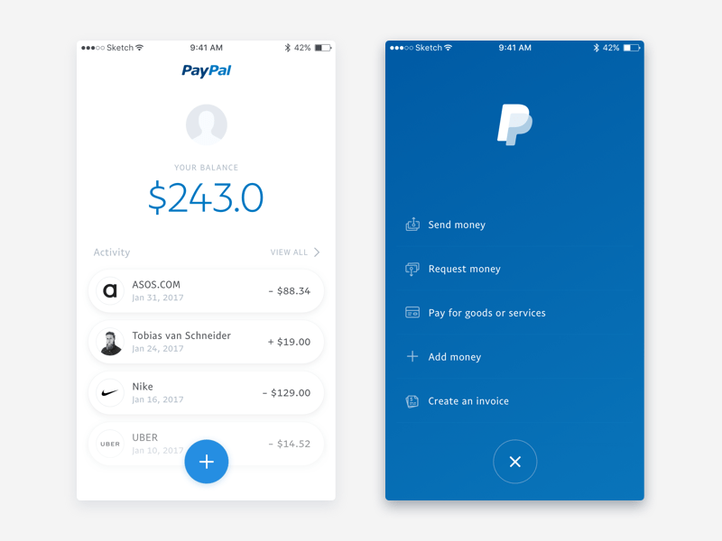 paypal操作界面(图/pinterest)