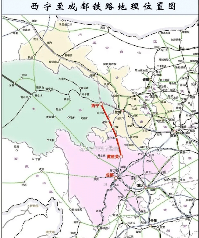 西宁到成都仅需4.5小时!这条铁路第一次公布最新环评公示!