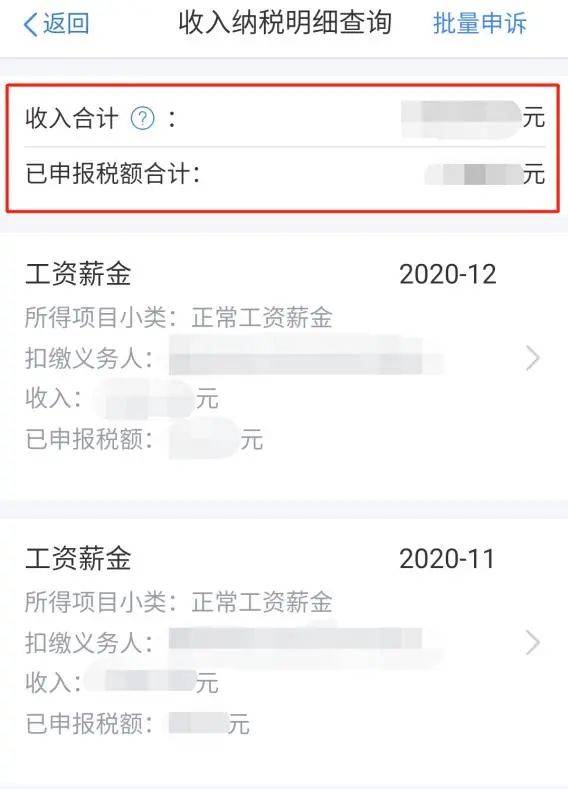 打开app,在首页依次点击【我要查询】-【收入纳税明细查询】,纳税