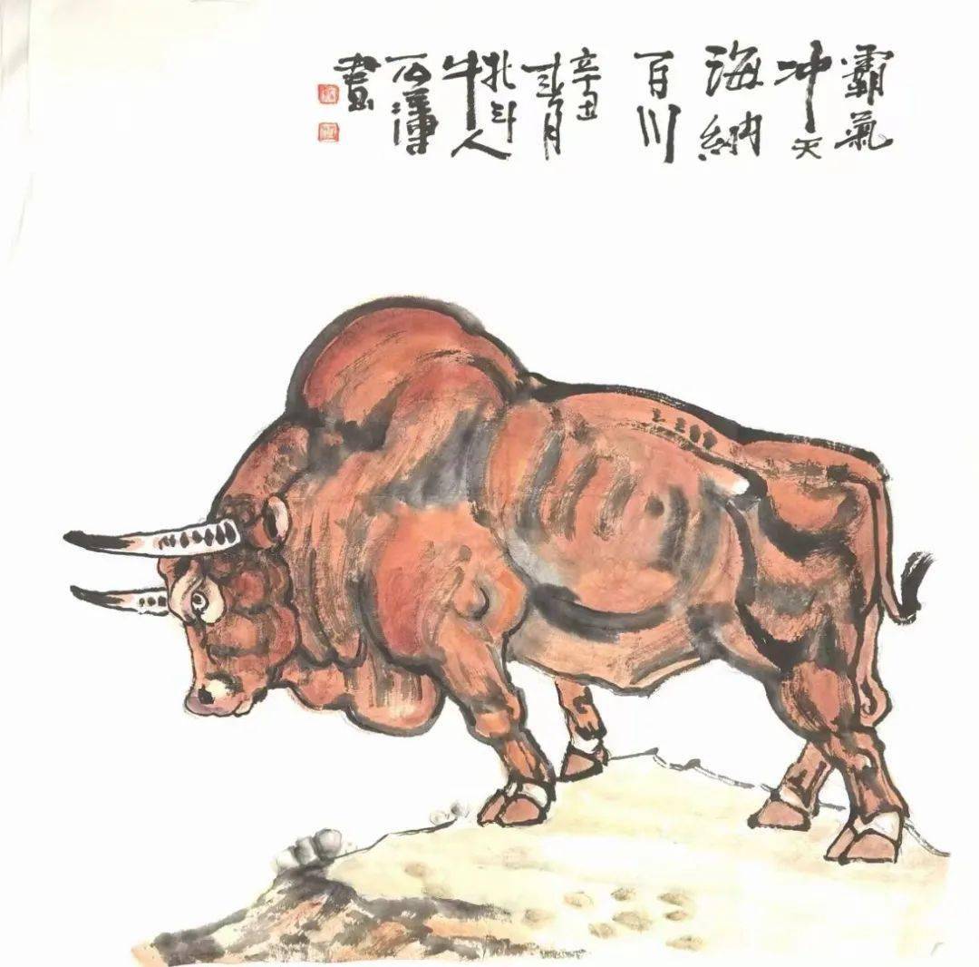 牛人画家石金库——画牛迎牛年