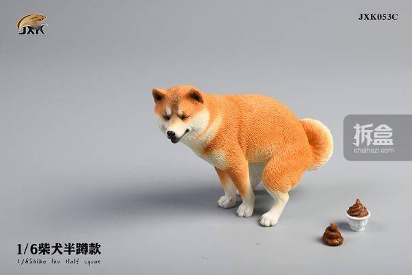 jxk.studio 柴犬 抬腿撒尿 半蹲拉屎 1/6沙雕动物手办摆件