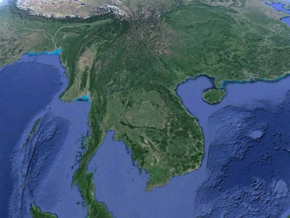 世界地理半岛岛屿海海峡海湾微观图