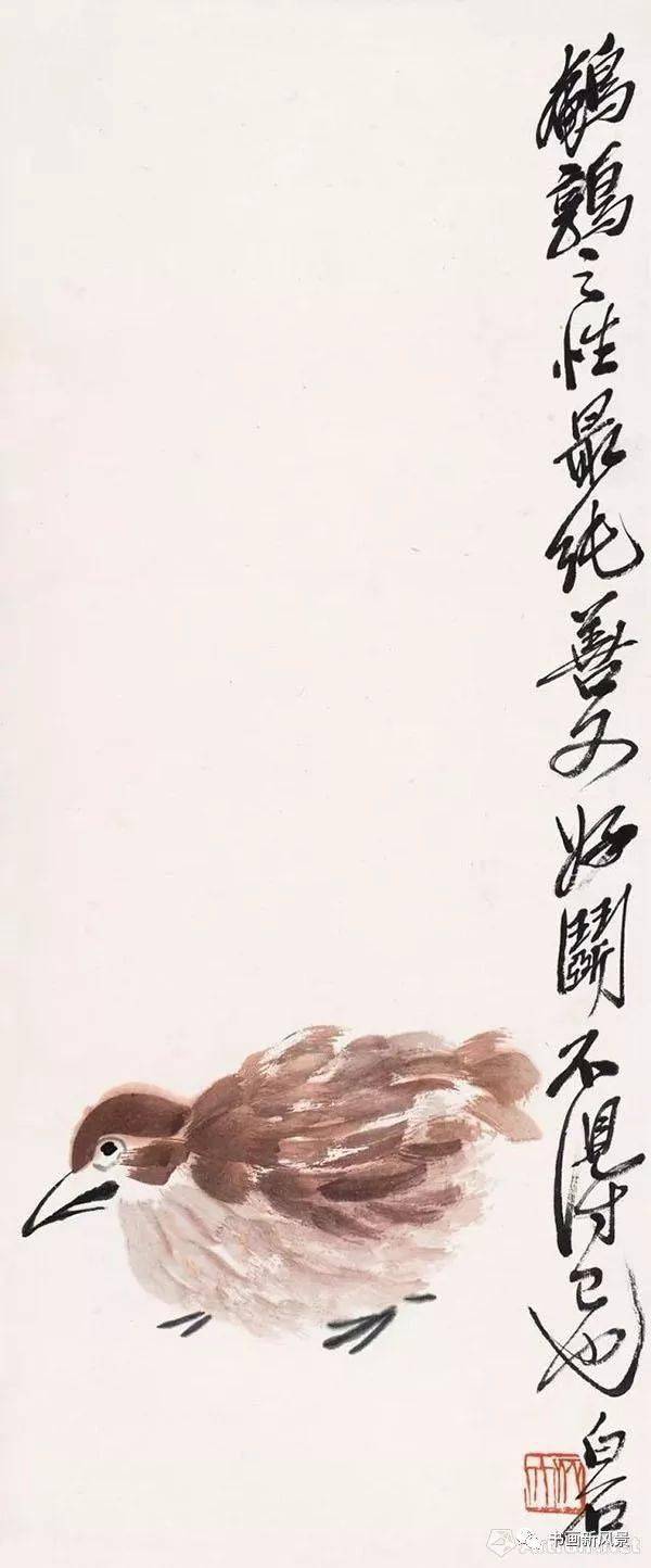 齐白石画鹌鹑真吉祥!阖家平安,事事安顺!