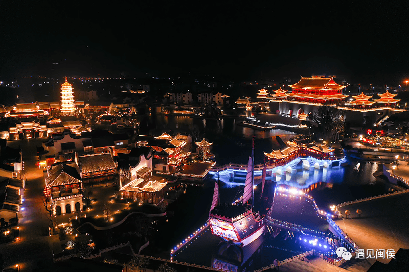 闽越水镇璀璨夜景,等你来赏!_闽侯县